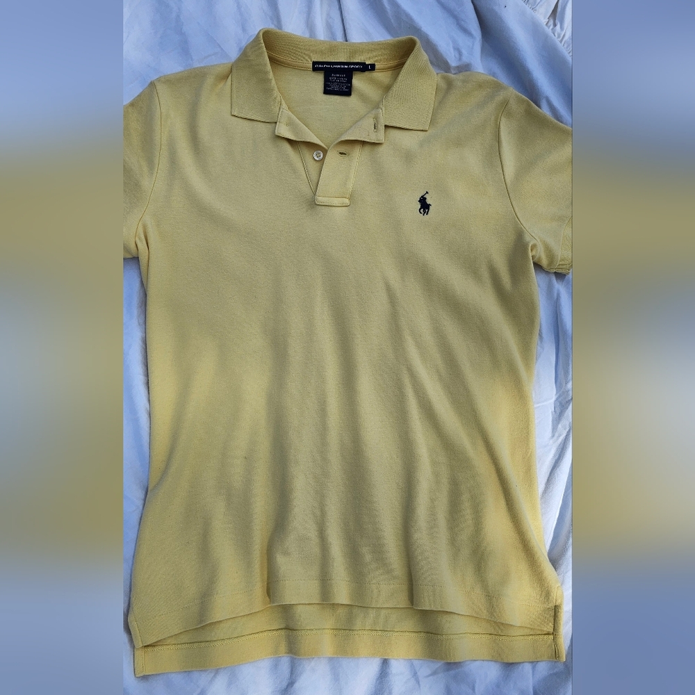 Ralph Lauren Butter Soft Yellow Polo Shirt.